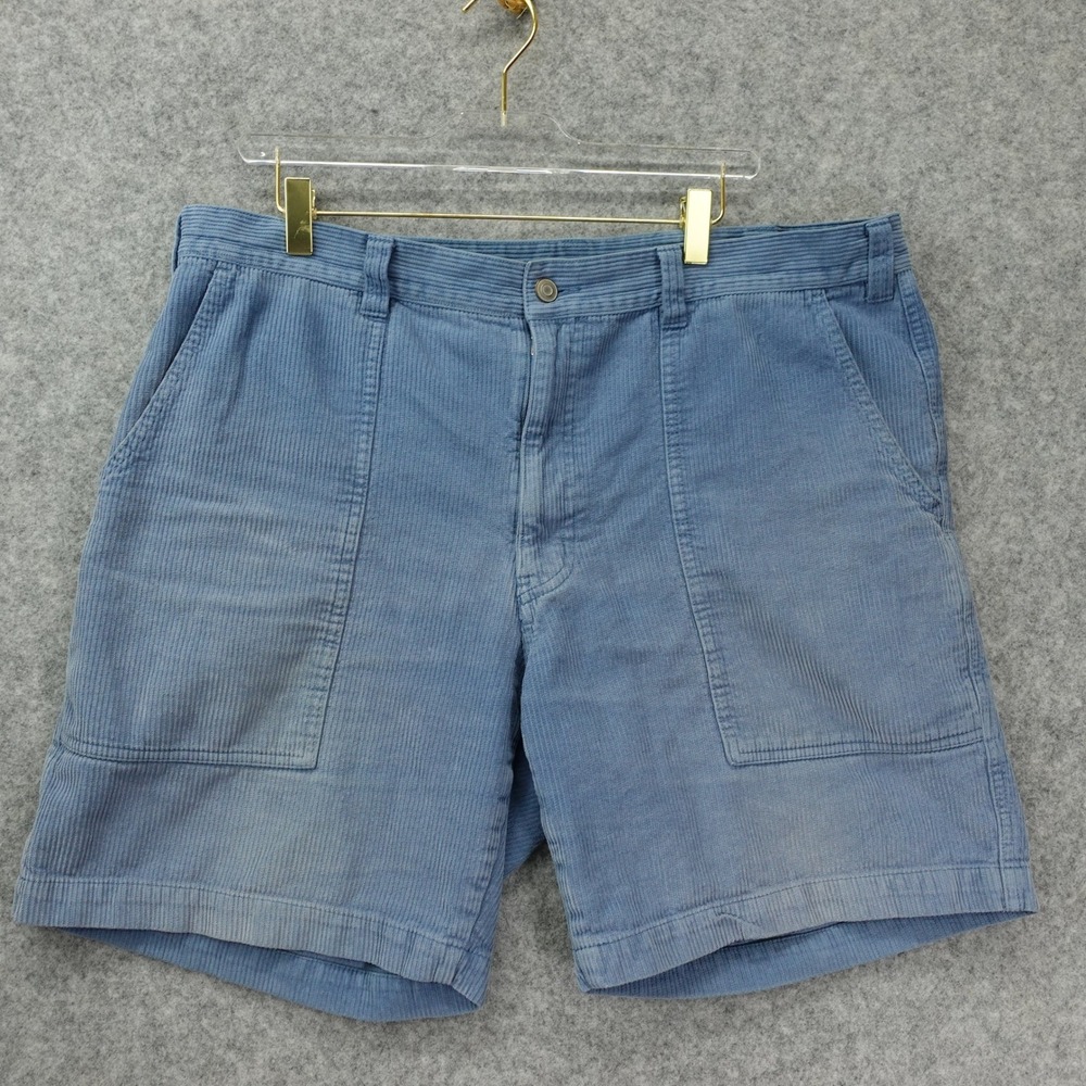 J Press Shorts Mens XL Light Blue Wide Wale Corduroy Utility Camp Preppy 38x7.5